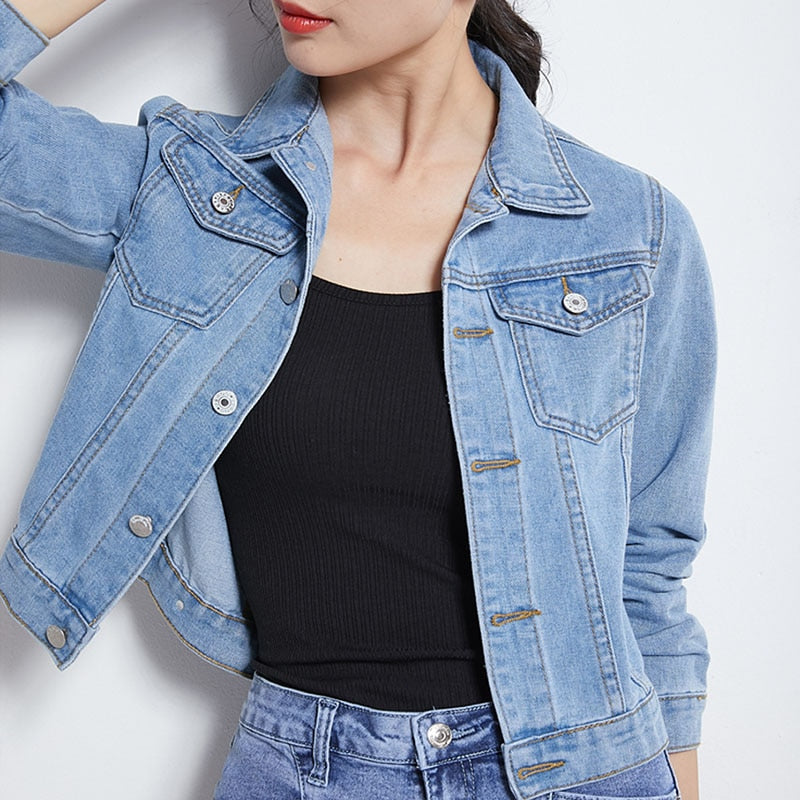 Jaqueta jeans Feminina Curta - Qualidade e Elegância