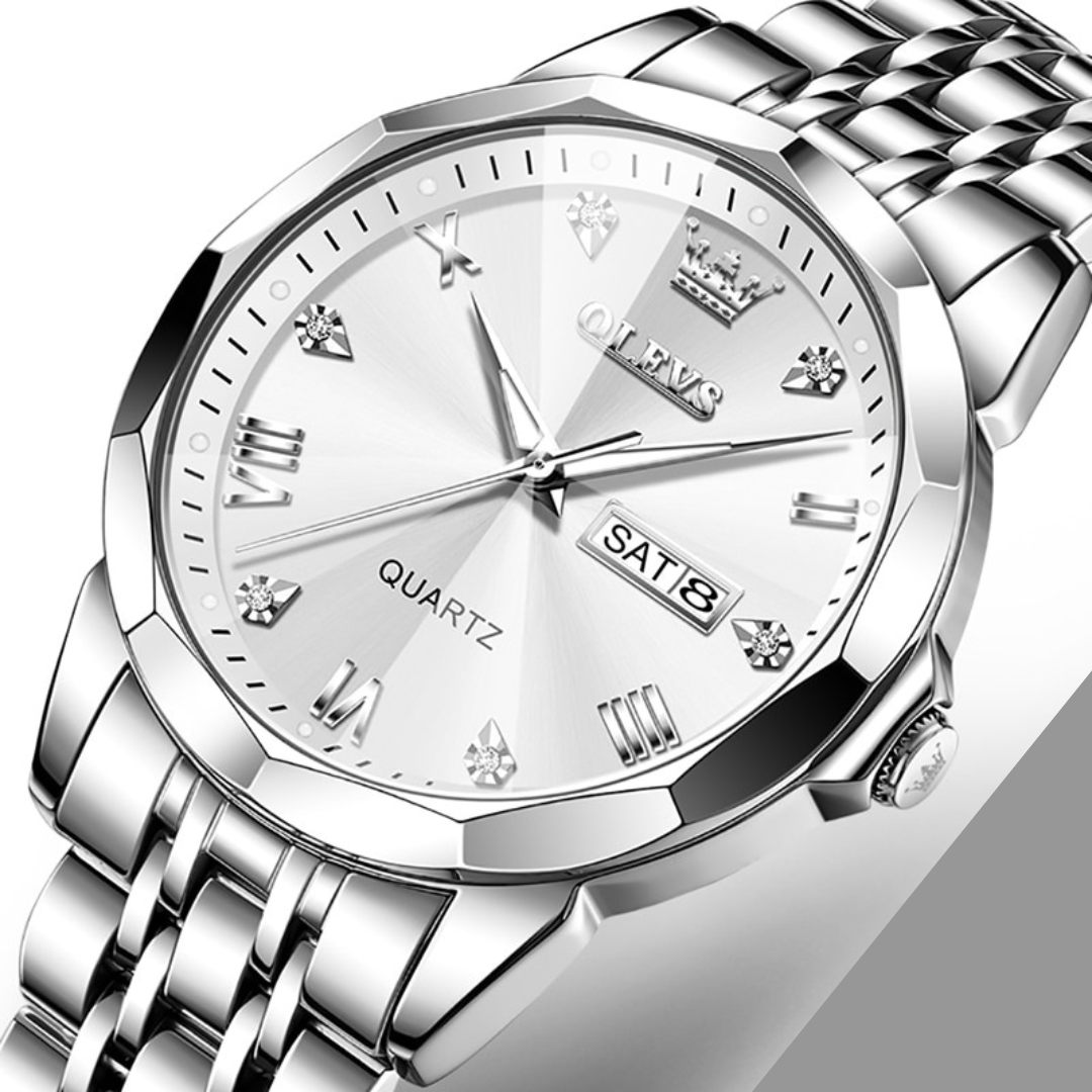 Relógio Masculino de Luxo-Olevs Diamond [ Poucas Unidades Restantes ]